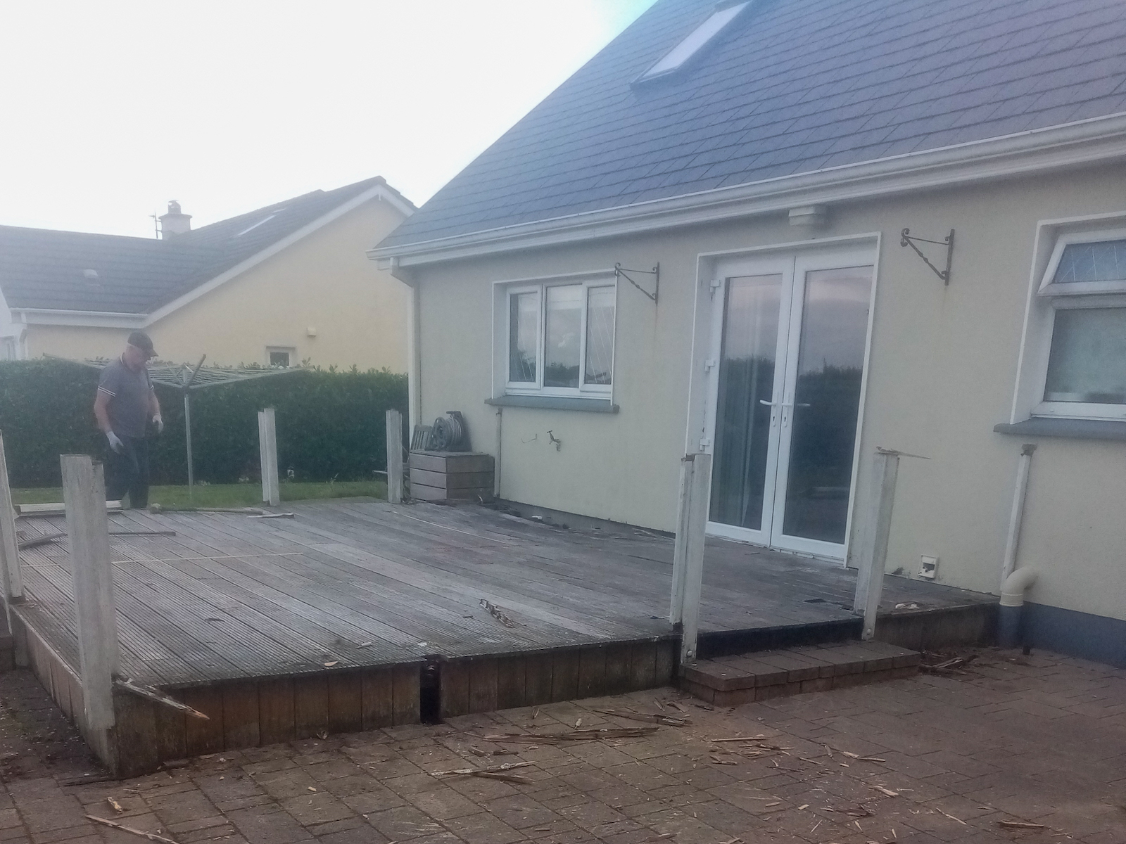 Garden deck renovation - before